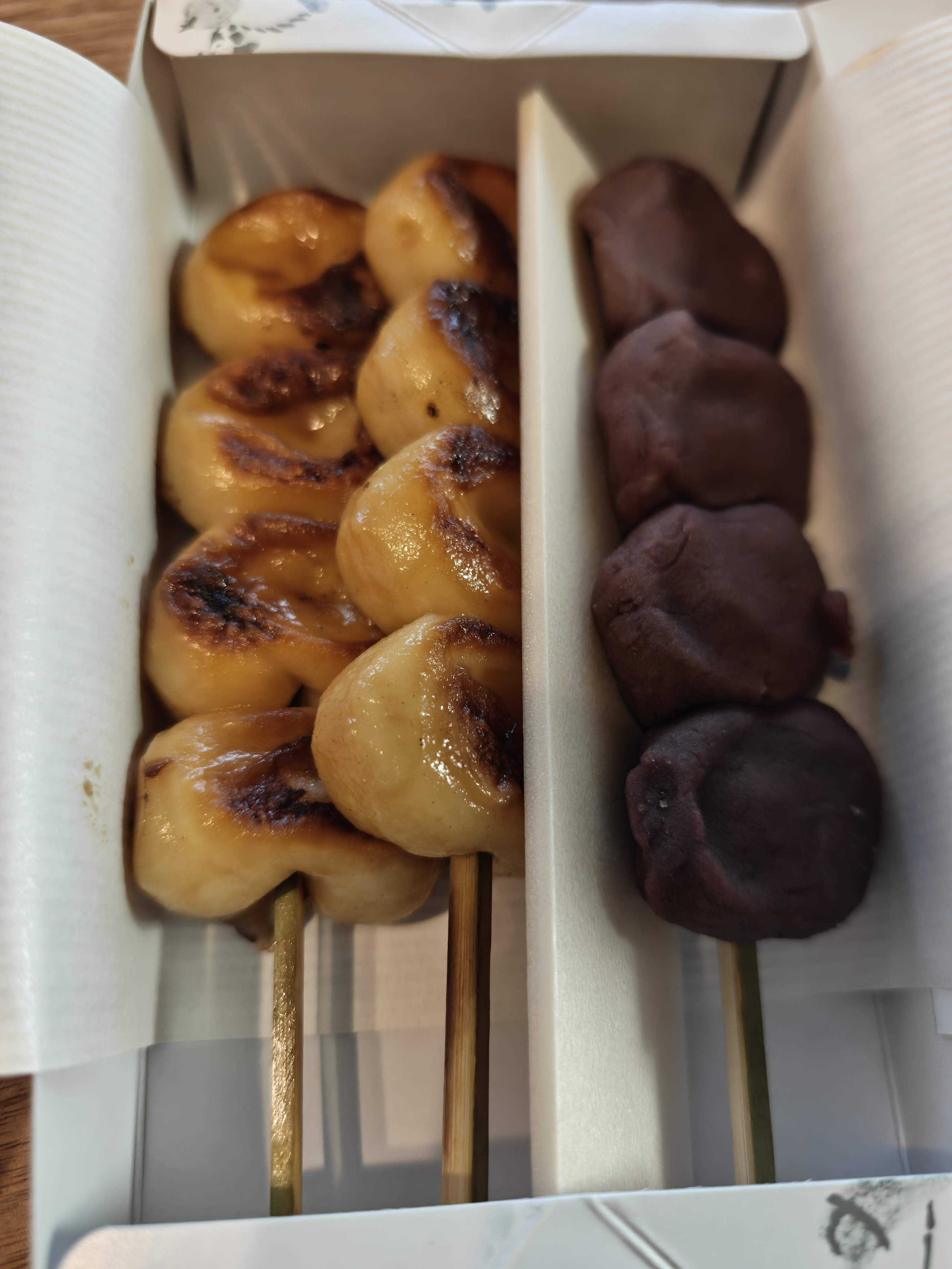 日本橋髙島屋 味百選・銘菓百選で購入　羽二重団子 焼き団子、餡団子