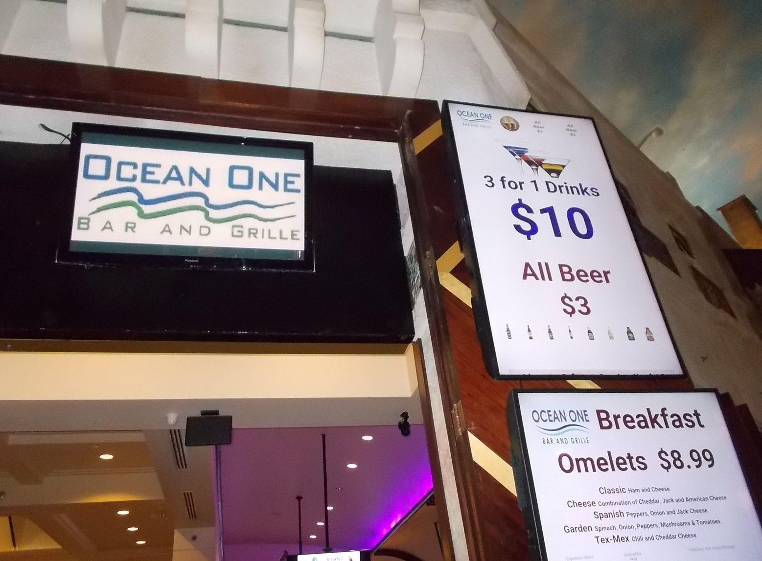 ＄5 グリル オーシャン・ワン OCEAN ONE BAR & GRILLE ラスベガス ロサンゼルスの旅 楽天ブログ