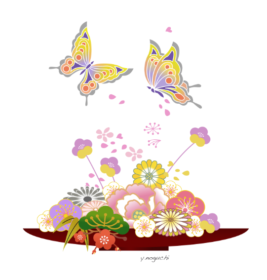 めでたいイラスト 和風イラスト Noguchi S Worldへようこそ 無断転載禁止 楽天ブログ