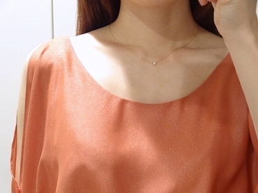 Avaron 　一粒石ダイヤネックレス　Ortina　0.15ct
