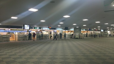 成田空港　出国手続き