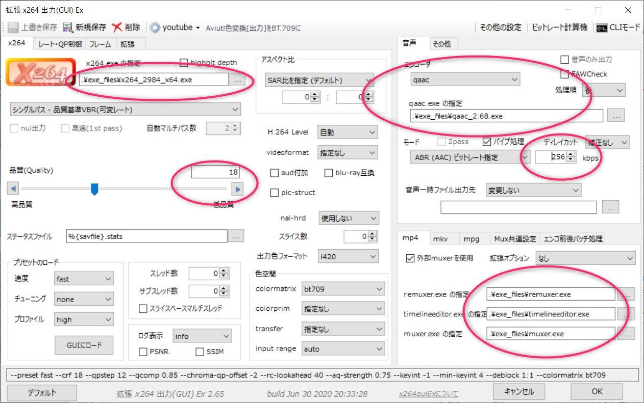 7 21 Aviutlでのx264guiexを使ってmp4出力ができなくなったときのメモ 備忘録 とめの遊びのネタ 島根より愛をこめて キャンプ 登山 楽天ブログ