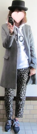 Maison de Reefur 同型 レオパードクロップドパンツ ミックス W74 H88 上22 4980円+送料630円楽天、CARRY6.JPG