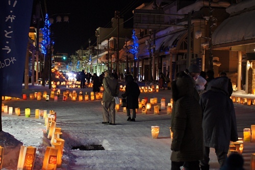 ランタンより暖かな後ろ姿 in 滝川市