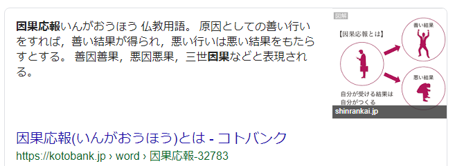 因果応報の意味 みやひょんの青春真っ盛り 楽天ブログ