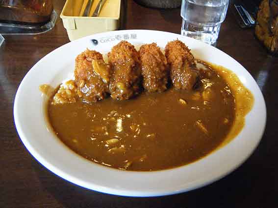 CoCo壱番屋の「カキフライあさりカレー」♪