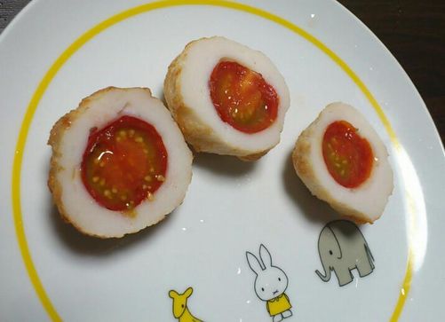 トマトの揚げボール