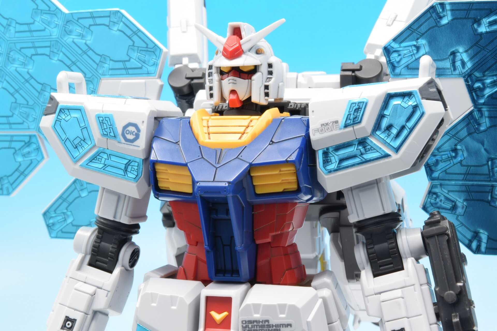 1/144 RX-78F00/E ガンダム グラスフェザー装備 塗装 完成品 2025年大阪・関西万博】1/144『RX-78F00/E ガンダム（EX-001
