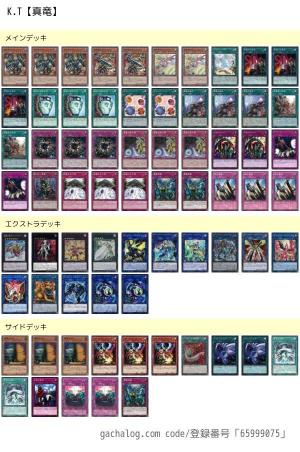 真竜・命削り真竜 ] | 【遊戯王】大会上位入賞デッキレシピ