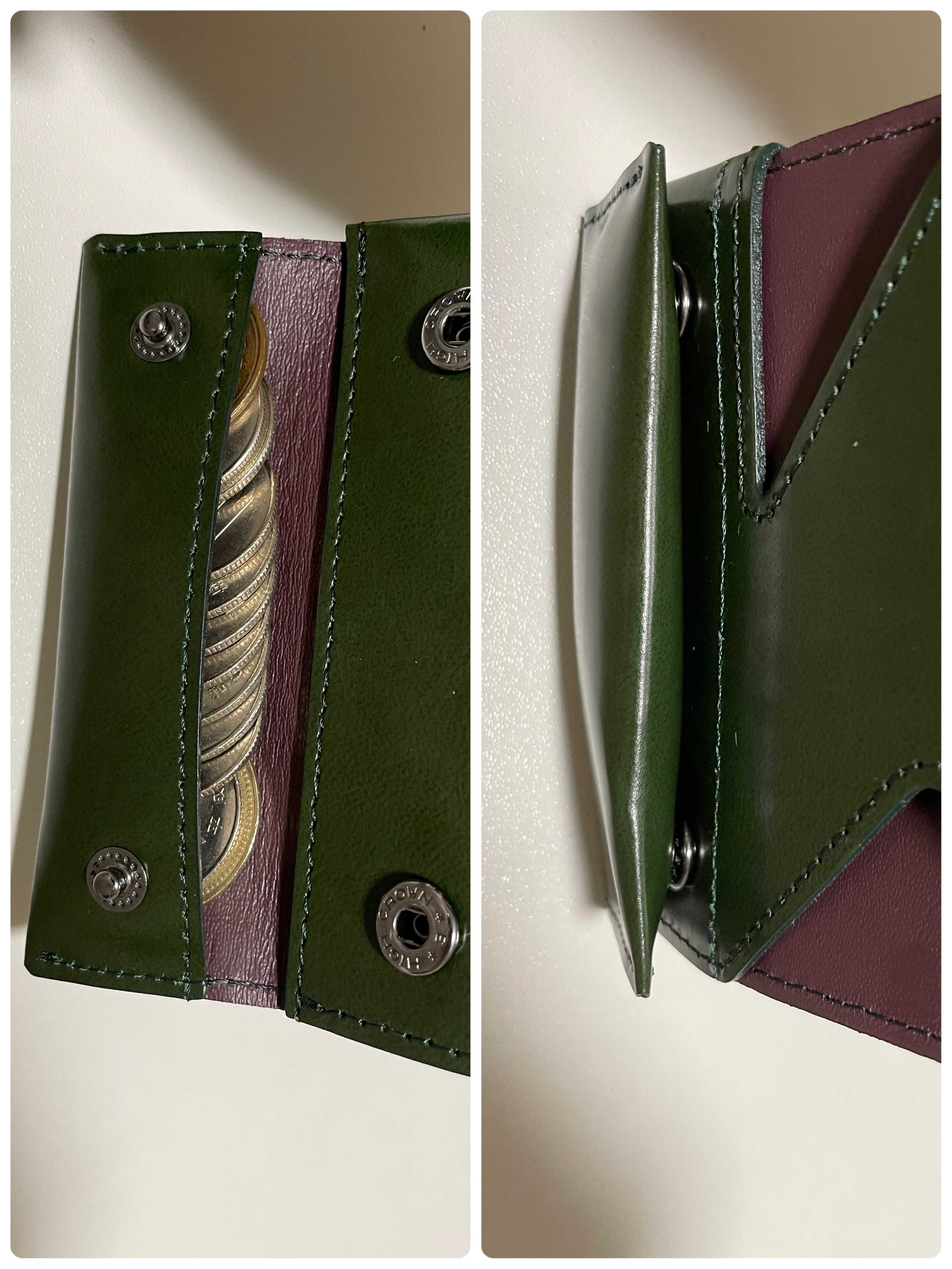 薄い財布で有名なアブラサス(クラシック)の財布を購入したよ！ | 緑色 