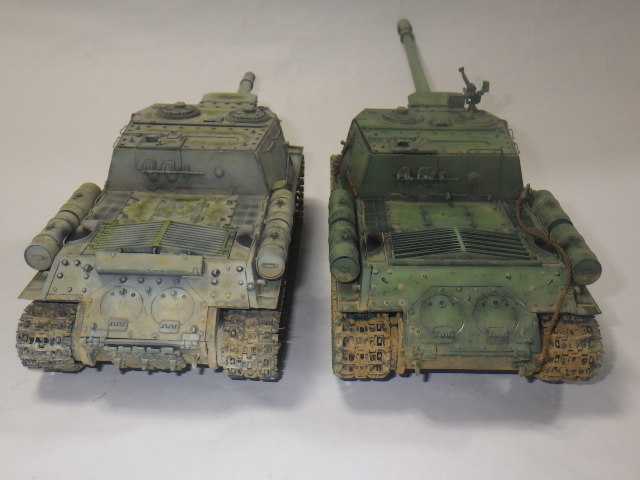 ドラゴン1/35　JS2完成品 ◉JSU122（DRAGON 1/35）1990年代に製作＆レストア : T.M.の