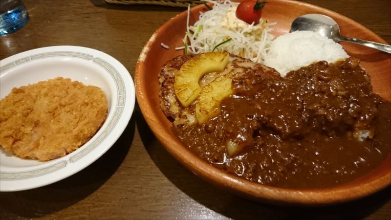 びっくりドンキー De ３００ｇパインカリーバーグディッシュ ラジオ ときどきラーメン２ 楽天ブログ