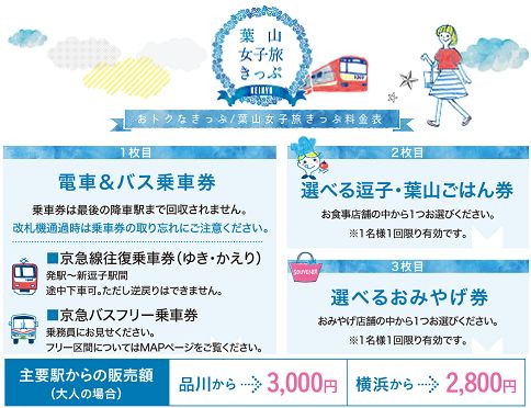 葉山女子旅きっぷ』で夏の休日・日帰り小旅行♪＜その１～プラン編＞ | おうちでプチ・リゾート気分♪ - 楽天ブログ