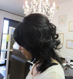 ハ―フアップスタイル