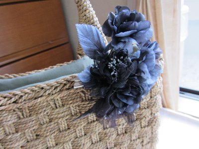 black grey corsage