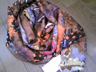 Tolani Feather Inspired Scarf Brown