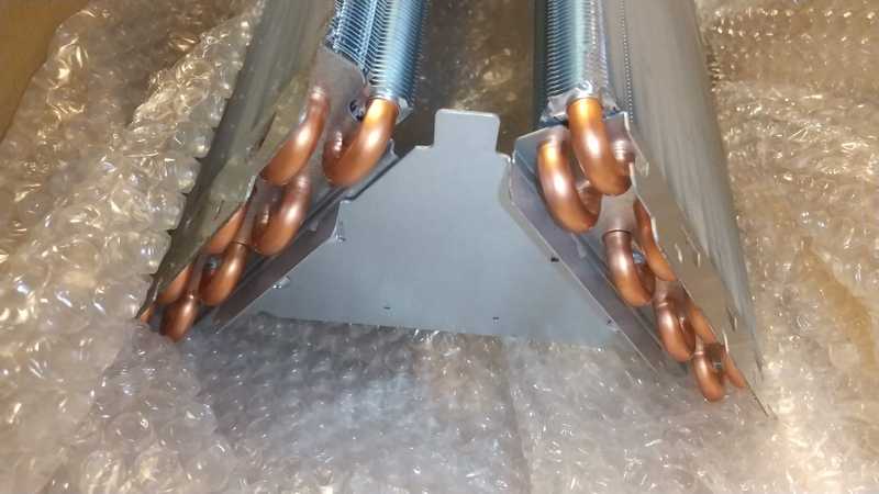 サビていない室内機の熱交換器
