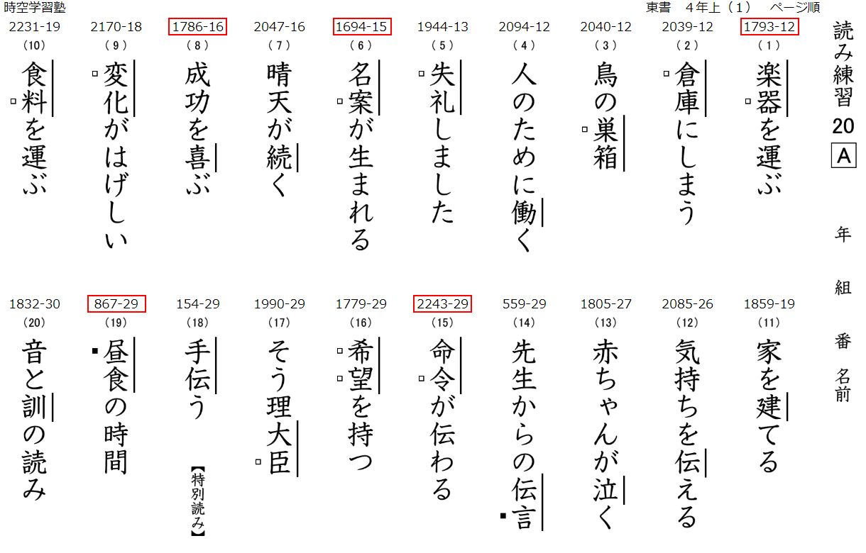 漢字テスト 東京書籍対応 の作成機能のご紹介 塾の先生が作った