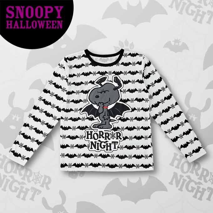 ホラーナイトスヌーピー　コウモリ USJ ハロウィーンナイト！今年のスヌーピーは『コウモリ』に変身