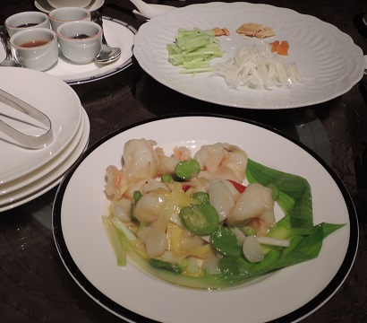 目黒雅叙園「旬遊紀」大海老のXO醤炒め