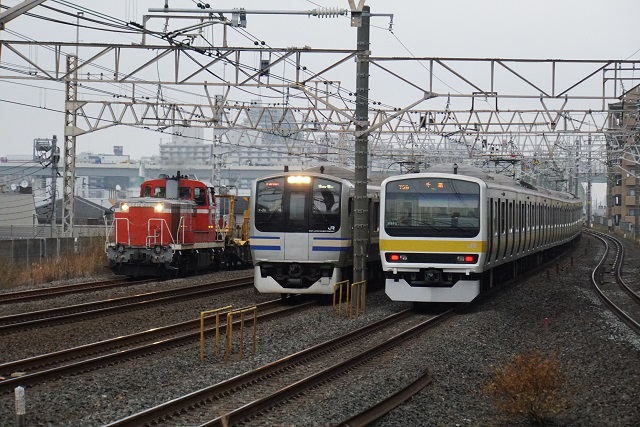 EF81 95牽引 カシオペア回送 & DE10 1603牽引 来迎寺ロングチキ工臨7