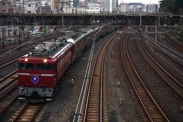 DE10牽引 東高島チキ工臨 & EF81 80牽引 カシオペア紀行 & 東武1800系3