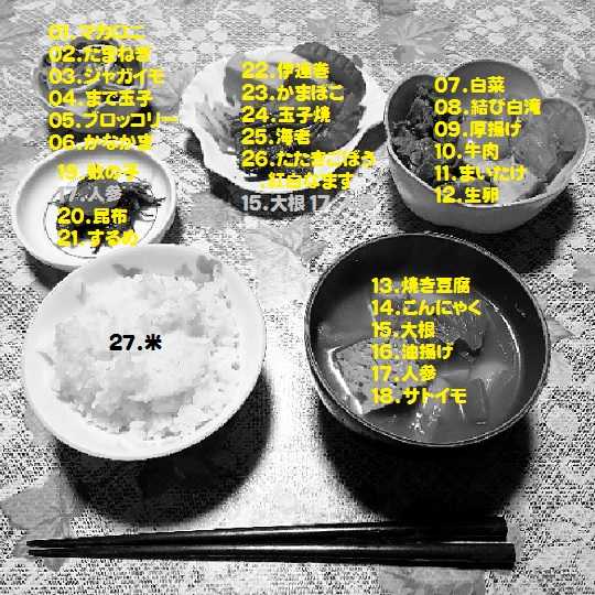27食材