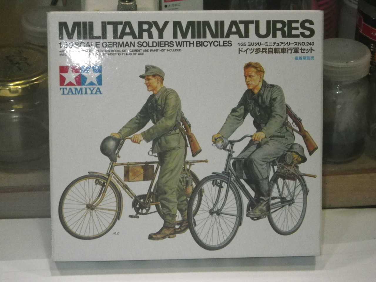 ①2020_0922 ﾀﾐﾔ 1／35 ドイツ歩兵 自転車行軍セット 開封・ﾗﾝﾅｰ確認
