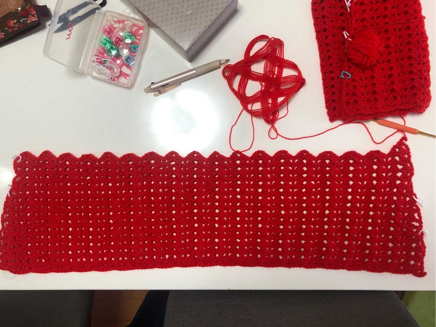 赤い毛糸の編み物 めぐりめぐって 楽天ブログ