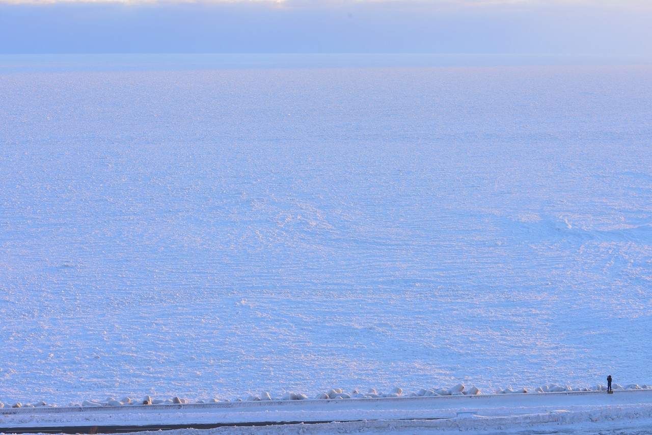 オホーツク　網走市　鱒浦　流氷　４