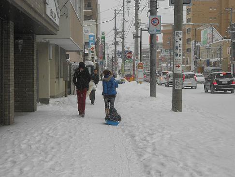 雪はサラサラ