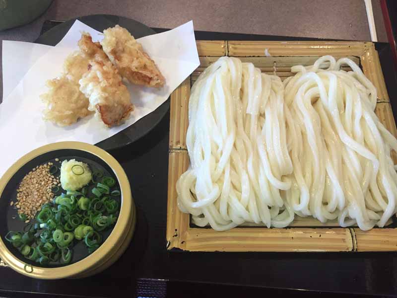 讃岐麺業・とり天ざる（大）