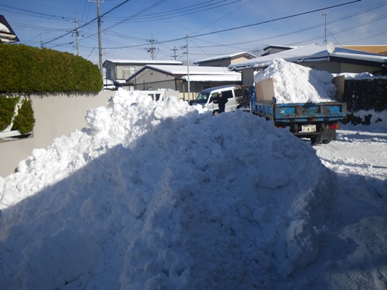 雪の山