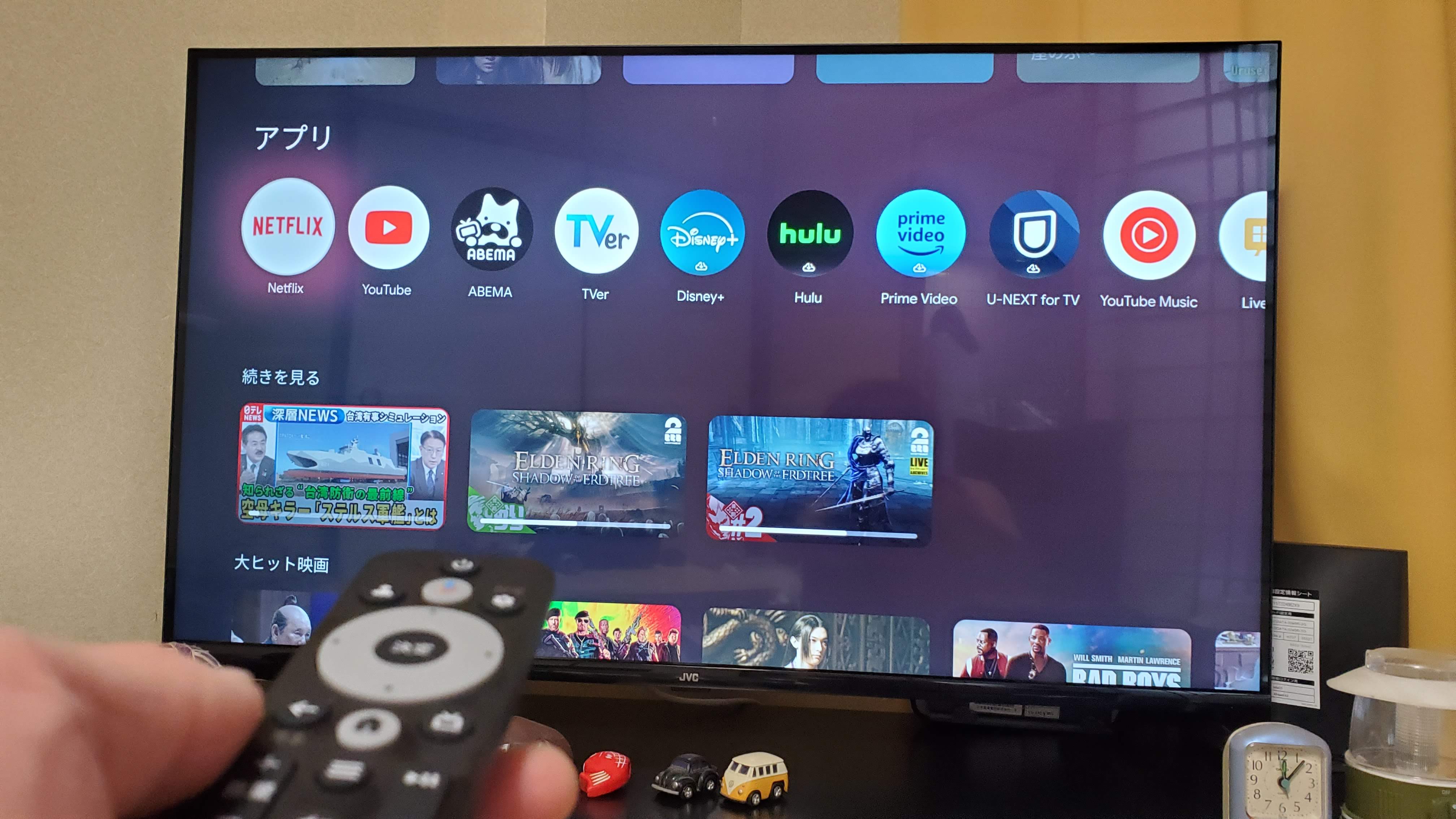 JVC JL-43N4L 43V型 4Kチューナーレステレビ Google TV搭載
