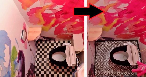 トイレのセルフリノベーション DIYでセルフリフォーム 女性でも簡単にクッションフロア貼れました シンコール クッションフロア S1601 ソフト巾木