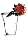 グラスのお花