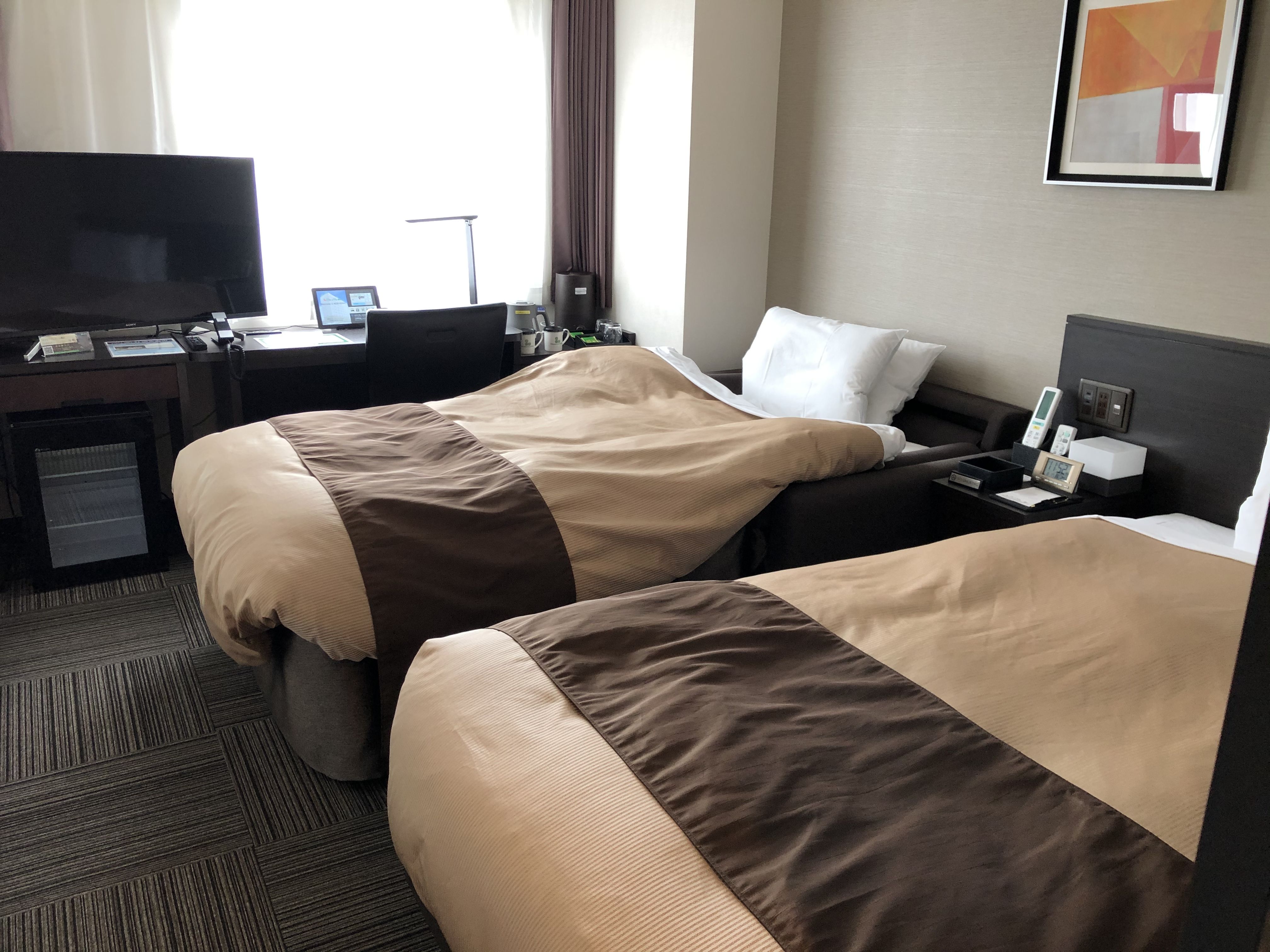 ツインルームのベットのご案内 ～シーラックパル郡山の気ままなブログ～ 楽天ブログ