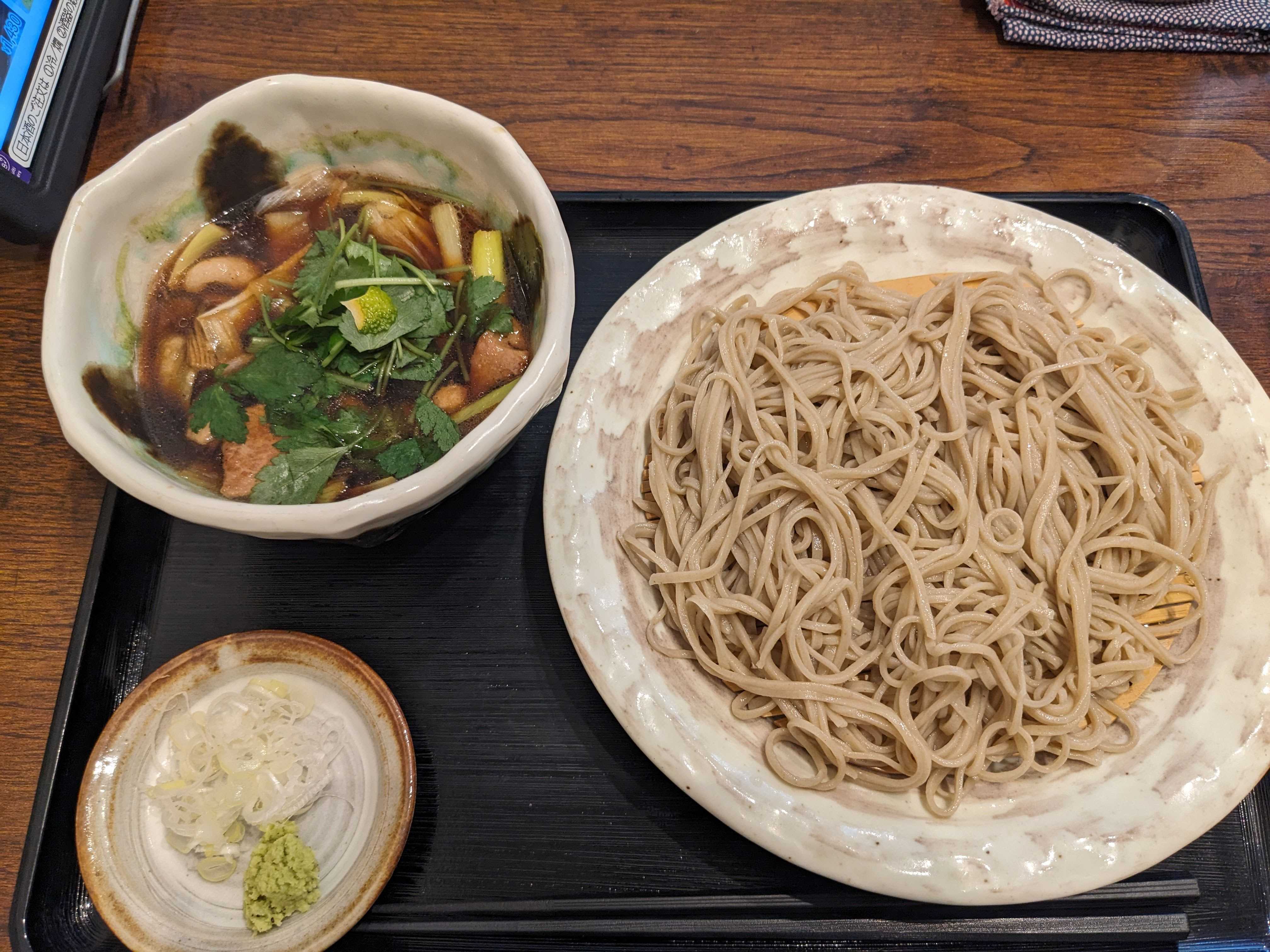 千葉県船橋市蕎麦屋つだぬまや　きざみ鴨せいろ