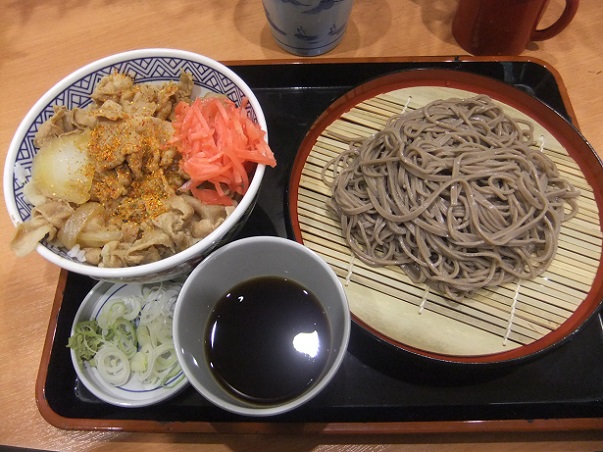 吉野家@アリオ西新井の豚丼ともりそば1