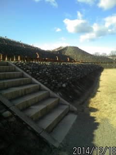 八幡塚古墳の階段