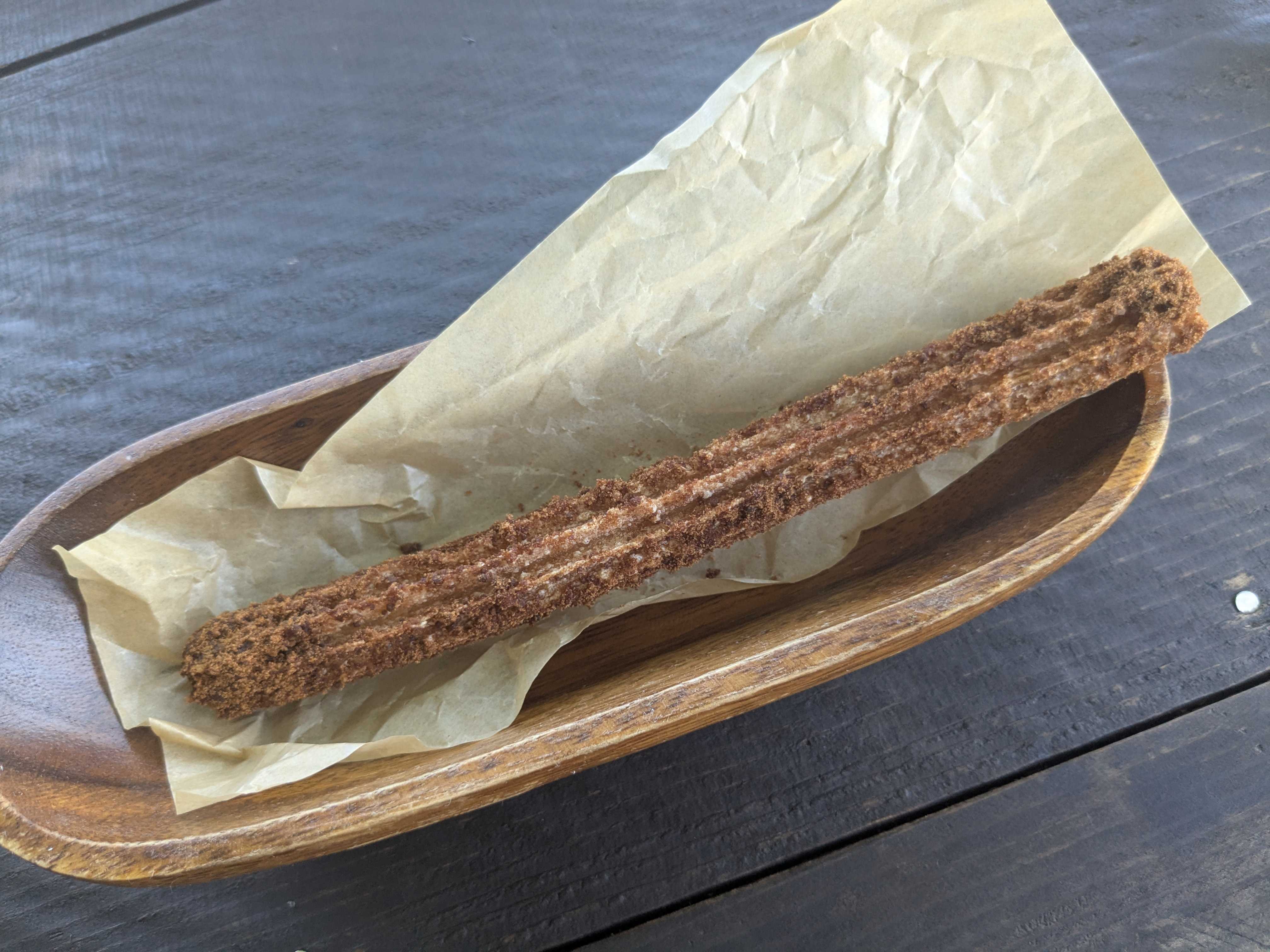 西表島　k子連れカフェ　西表の少年　揚げたてチュロス