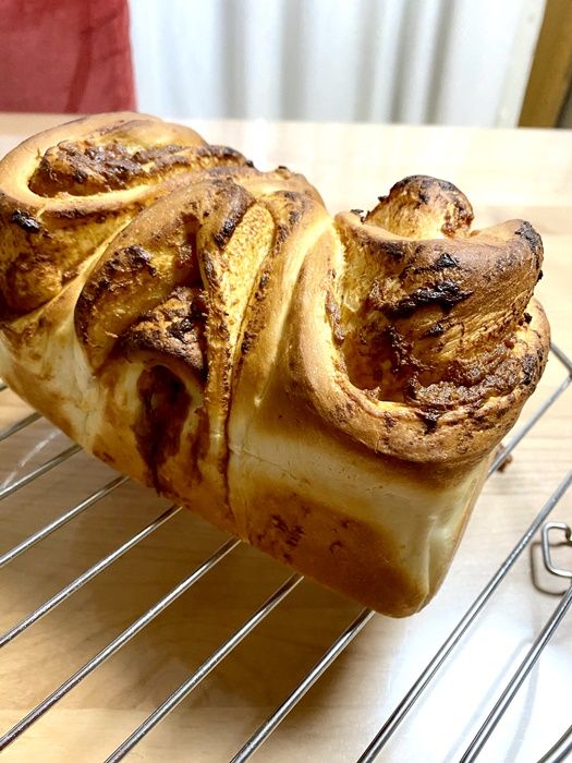 初めての手ごねパン バタースコッチ食パン Kozakanaのクッキングスタイル 楽天ブログ
