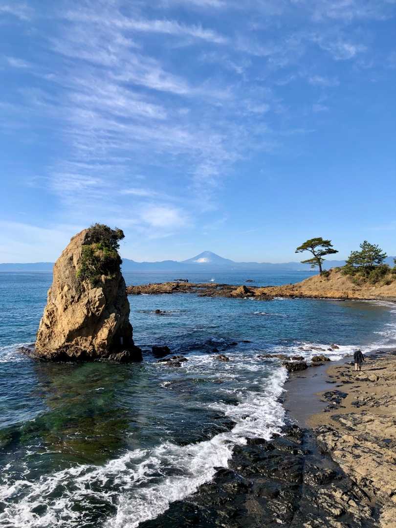 冬晴れの海と富士山 ローズマリーのポレポレ日記 楽天ブログ