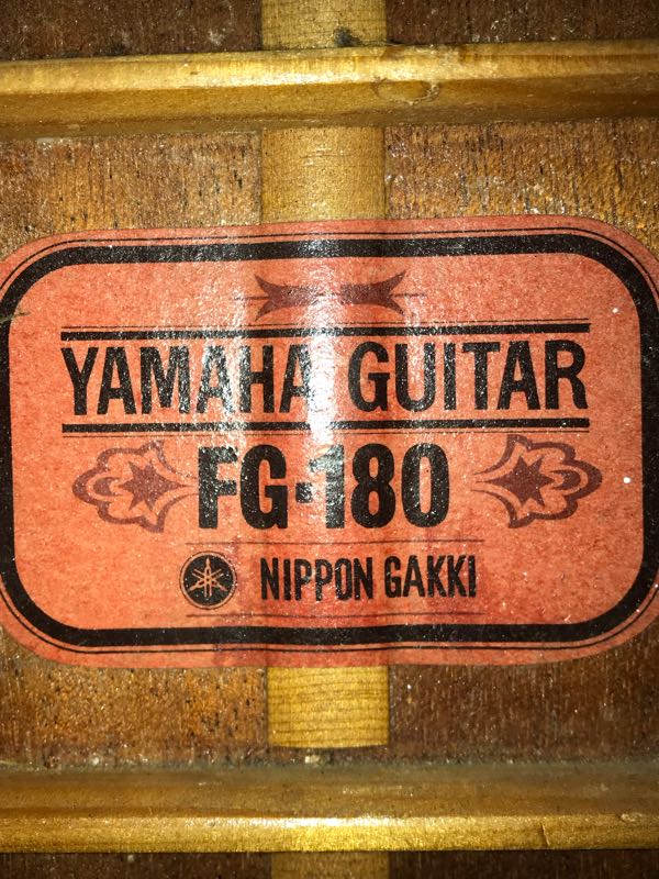 ギターの紹介 YAMAHA FG-180 赤ラベル | y-feel-happyの人生がより 