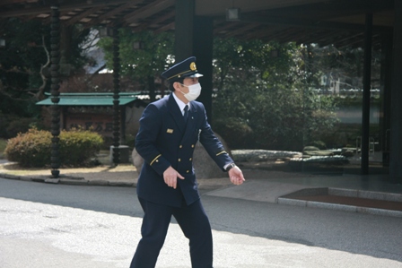 避難訓練　山代温泉ホテル百万石