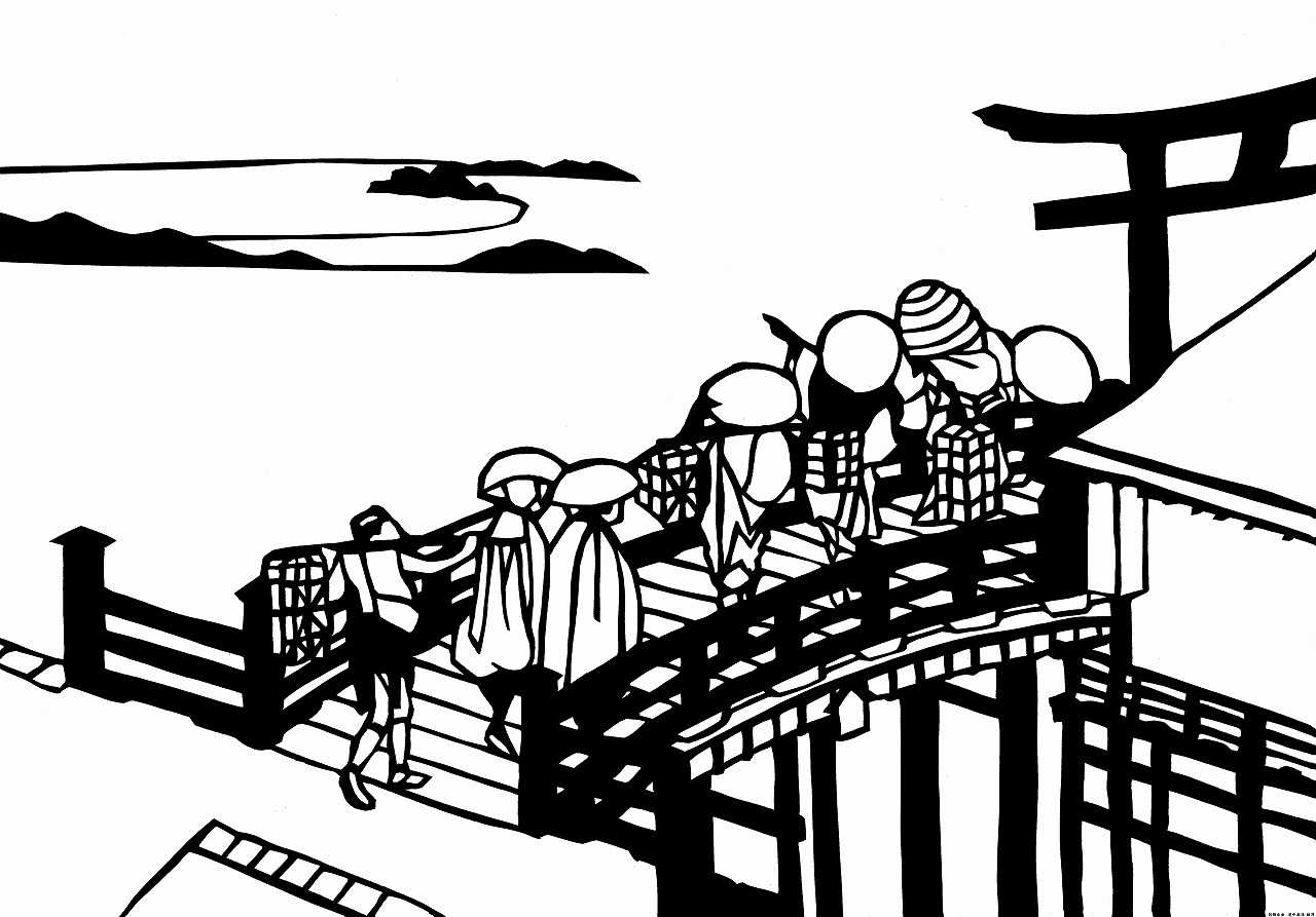 2023/04/02 浮世絵切絵 葛飾北斎 道中画譜 06_藤澤 | 飯盛一杯のブログ - 楽天ブログ