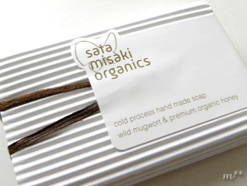 satamisaki organics よもぎとハチミツ石けん