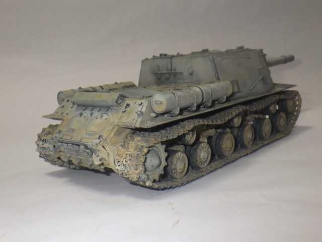 ドラゴン1/35　JS2完成品 Improving a Dragon JS-2 ChKZ, ref. 6018 1/35 scale model - 1