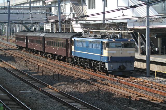 EF65 501＋旧客. 左沢線SL運転用 配給2