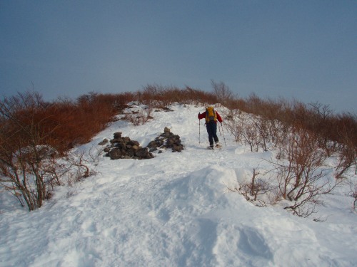 20140201泉ヶ岳もうすぐ泉ヶ岳山頂